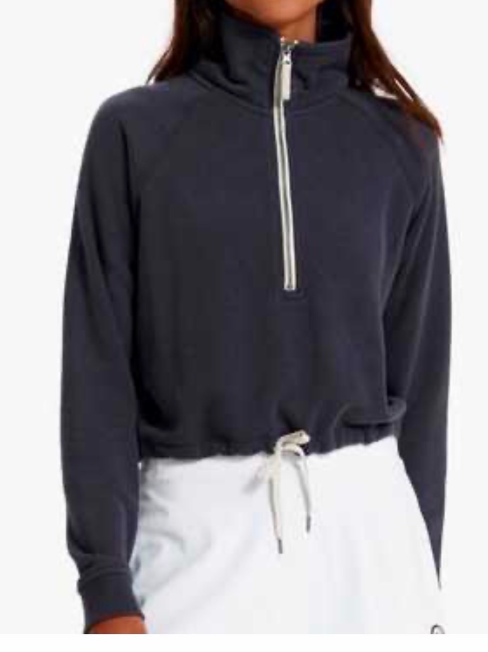 Vuori Charcoal Half-Zip Drawstring Pullover